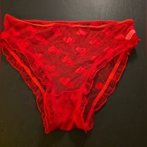 Knotty Knickers Sheer Hi Cut Panties Size XXL